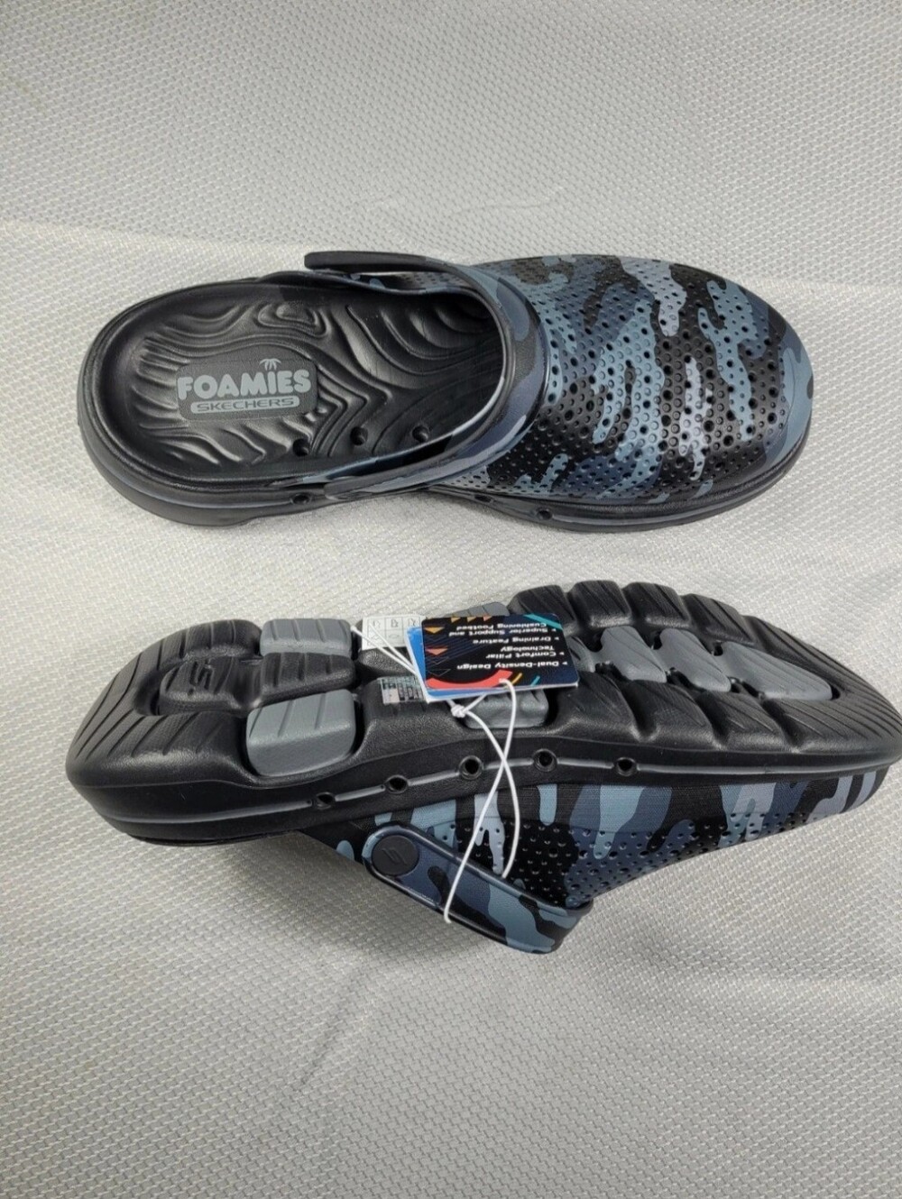Skechers Go Walk 5 Hideout Mens Size 9.5 Camo Clogs Shoes NWT - Picture 2 of 9